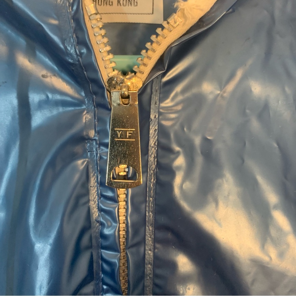 Opryland Nashville Blue and Silver Rain Jacket Vintage Size XL - Picture 7 of 14